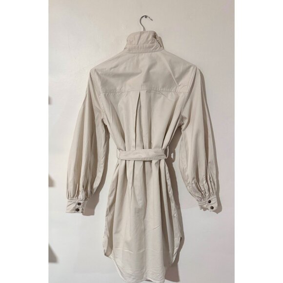 Banana Republic Cream Button-Up Dress - Picture 2 of 4